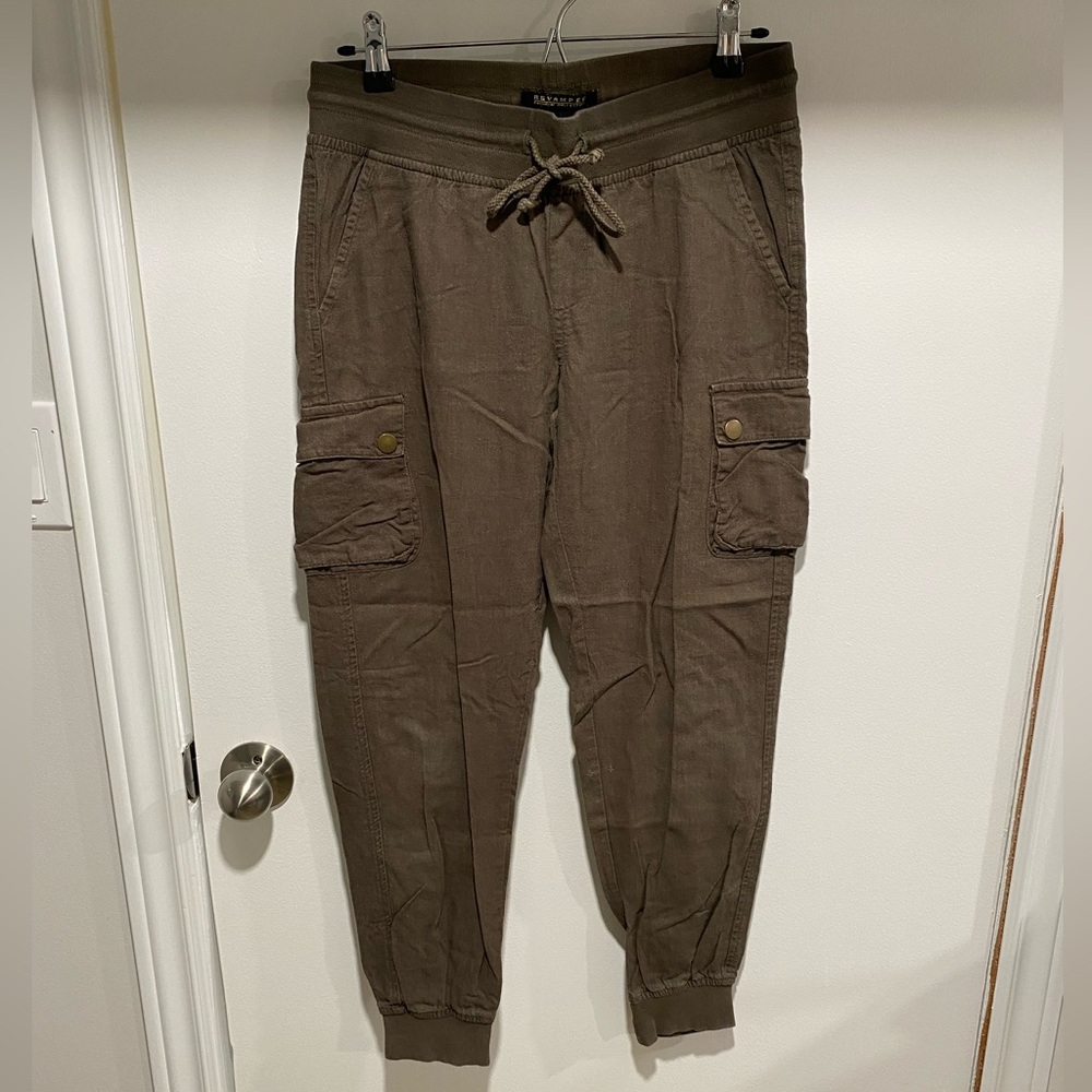Revamped Olive Cargo Jogger Pants